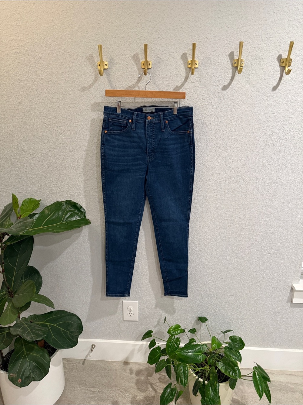 Madewell Dark Blue Skinny Jeans